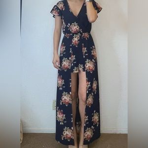 Romper/maxi floral dress